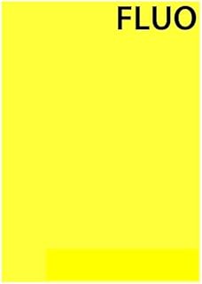 Adhesivo formato A4, fluorescente, color amarillo, 3 hojas