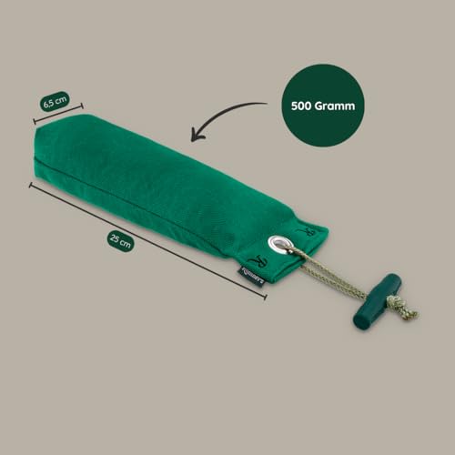 Romneys Standard-Dummy 500g Hundeapportel - Extrem robust und schwimmfähig (Grün)