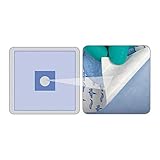 Medline Invisishield Aperture Surgical Drape, 2.5-Inch Hole, 16 x 16 Inches, Box of 10