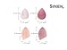 Sinen 4 Pcs Dry and Wet Use Makeup Sponge Set Blender Beauty Foundation Blending Sponge for Liquid, Cream, and Powder with Egg Holder Box