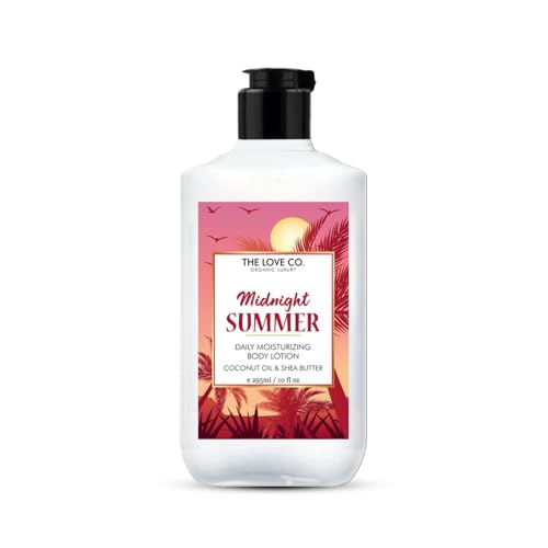 Image of THE LOVE CO. Midnight Summer Daily Moisturizing Body Lotion with Coconut Oil & Shea Butter, 295ml