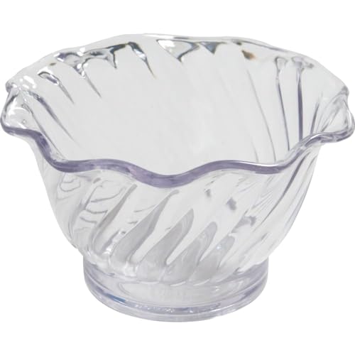 DINEX DXSWC507 SAN Plastic Swirled 5 Oz. Tulip Bowl - 96 / CS