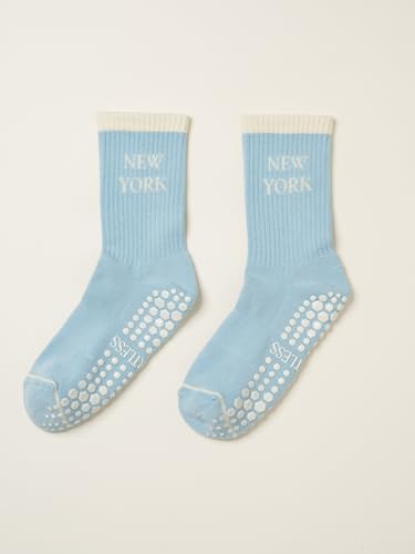 Image of Shapes Studio Half Calf Grip Socks, Cute Fruit Pilates Socks, Ruffle Socks, Non-Slip for Barre Yoga