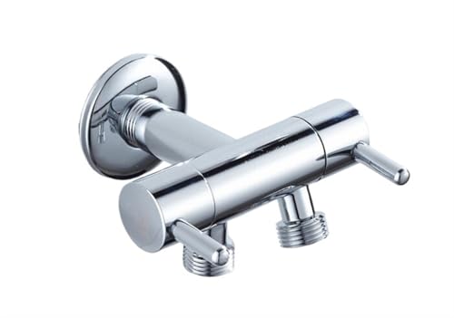 Válvula de bidet de latón con doble salida y control independiente 2