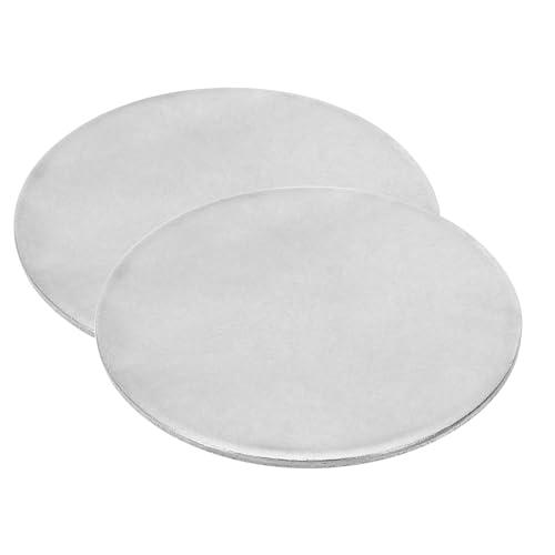 PATIKIL 54mm Disco de Acero, 2 Piezas de Etiquetas en Blanco de Estampado de Metal Círculo Placa Redonda de Metal para Grabado Laser Estampado Artesanal Etiqueta de Nombre