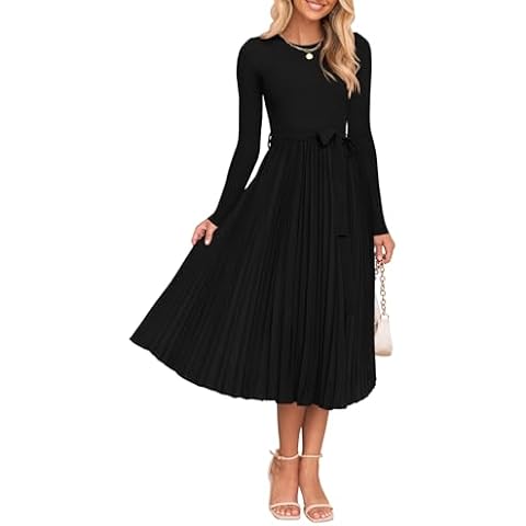 ZESICA Women's Fall Midi Dress Cover