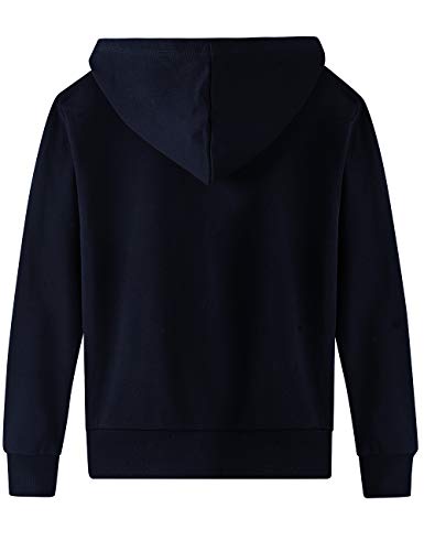Image of Spring&Gege Youth Solid Fleece Hoodies Soft Full Zip Hooded Sweatshirts for Children (3-12 Years)