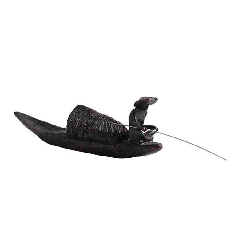 Figurine de pêcheur chinois rétro pour créer une ambiance zen dans votre salon