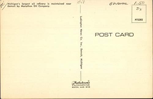 Miniatura 2 de Marathon Oil Company Refinery Detroit, Michigan MI Original Vintage Postcard