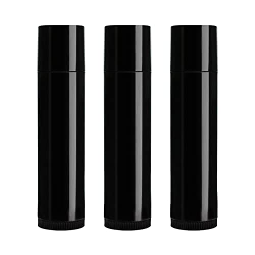 Image of Nsb Herbals 5 Grams Empty Black Chapstick /Lip Stick Tube Container for Lip Balm, Lipstick, Cosmetic & Makeup Use (Pack of 48)