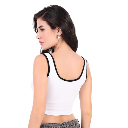 Image of SriSaras Women's Premium Cotton Strechable Tank Tops