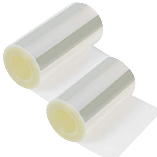 metagio Lot de 2 Rouleaux Rhodoid Pâtisserie 10cm x 8cm 10cm x 10cm Collier à Gâteau Transparent Cercle et Cadre de Pâtisserie pour Mousse Chocolat Décoration de gâteau Garde la forme Cover