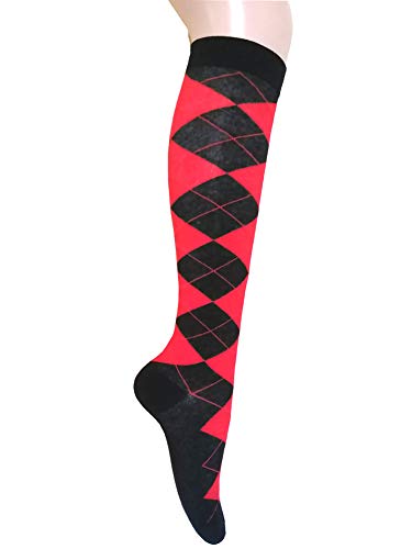 Image of Triple M Plus Elite Quality Soft Cotton Knee High Argyle /Houndstooth /plain Socks (regular size)