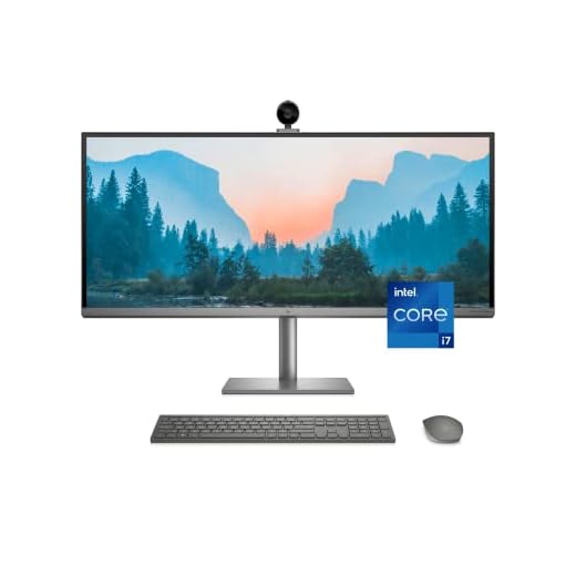 HP Envy 34” All-in-One Desktop, NVIDIA GeForce RTX 3060, 11th Gen Intel Core i7-11700 Processor, 32 GB RAM, 1 TB SSD, WUHD IPS Display, Windows 11 Home, Detachable Magnetic Camera (34-c0050, 2021)