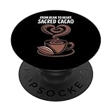 Kakao-Zeremonie Teilnehmer Heilige Pflanze Ritual Herzöffnung PopSockets Klebender PopGrip