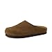 CUSHIONAIRE Lute Genuine Suede Leather Clogs for Women Indoor and Outdoor – Comfortable Slip On Womens Clogs with Cushioned Footbed, Brown 8