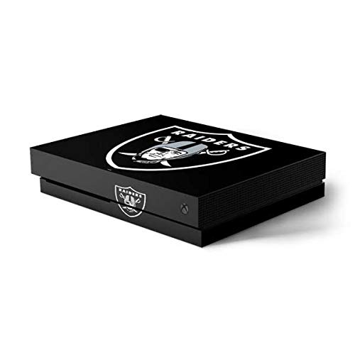 Skinit Decal Gaming Skin Compatible with Xbox One X Console - Officially Licensed NFL Las Vegas Raiders Large Logo Design