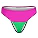 XUTSAKDCJ Womens Underwear No Show V Waisted Seamless Thongs Breathable Lgbt Pride Flag Polysexual Panties Fashion G-string