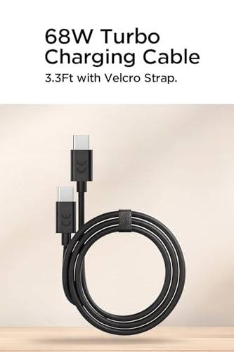 Image of Motorola Original 68W Type C to C TurboPower Fast Charging Cable 1m for Moto Edge 70 Fusion 60 50 40 30 Ultra Neo Pro Razr Stylus and Moto G85, G84, G64, G62, G54, G45, G35, G05 (Moto Cable)