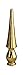 Flagstaff Spear Head, for use with indoor US Flag, Ferrule Incl, Equivalent to NSN # 8345-00-130-3149