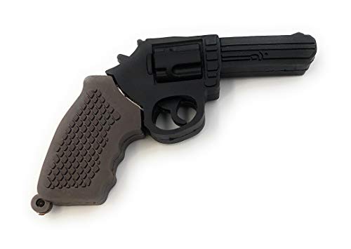 Clé USB 3.0 Onwomania 64 Go revolver noir au design insolite