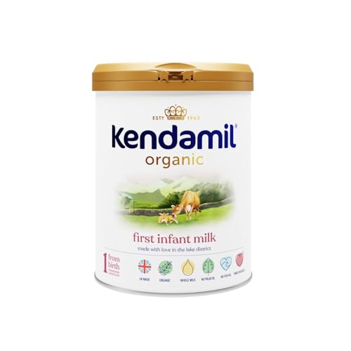 (6x800g) Kendamil Organic First Infant Milk, Stage 1 – British Made, Organic Whole Milk Formula – With HMOs, No Palm Oil, No Fish Oil, No SOYA, No GMOs