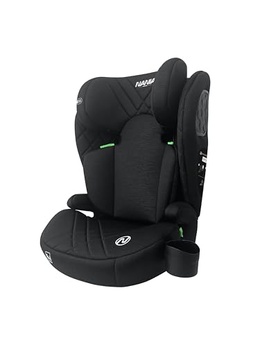 NANIA Sienna, Siège auto enfant, I-size 100-150 cm, Groupe 2/3, environ 4-12 ans, Rehausseur siège auto pour enfant, avec Protection Latérale, Appui-tête Réglable, Porte gobelet