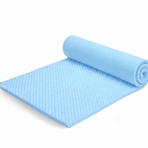 Colchão Casca De Ovo Solteiro 188x88x4cm D28 (Azul)