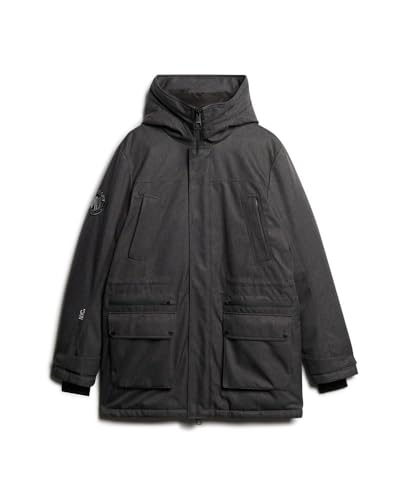 Superdry Para Hombre. M5012049A Parka Acolchada De Tweed City Gris (Xl), Casual, PoliéSter Reciclado, Sostenible - 6
