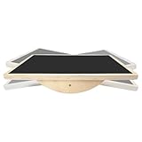 Balance Board | Heavy Duty Wood Portable Core Strength Training Equipment | Wobble Balance Board,for Men Women Adults Teens Senior Home Gym Office Wife Husband Son Daughter