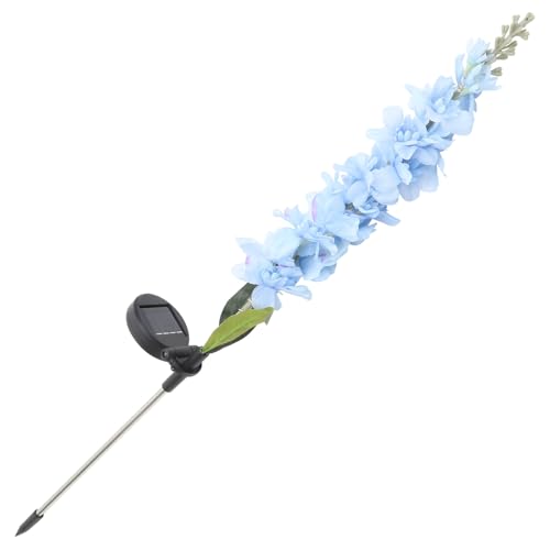 Angoily Lampe Solaire LED à Piquer Violette pour Pelouse et Jardin Hauteur 75 CM Éclairage Décoratif Extérieur Autonome Lampe Décorative à Encastrer au Sol Énergie Couleur Aléatoire