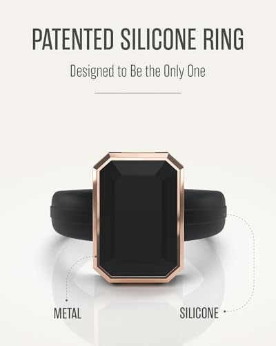 Rinfit silicone rings for women anniversary ring or promise ring for her emerald rubber wedding rings for women patented design