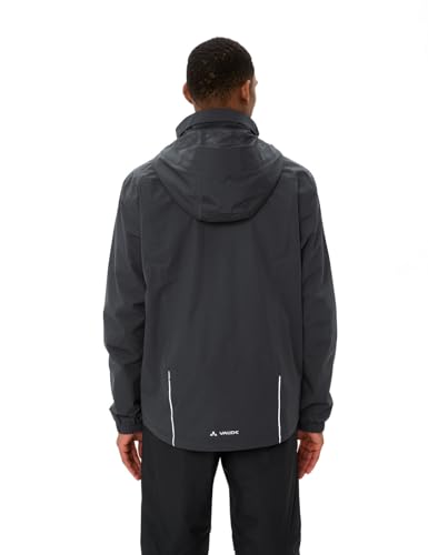 Foto von VAUDE Men's Escape Bike Light Jacket |Wasserdichte 2-Lagen Regenjacke - Winddicht, Atmungsaktiv & Leicht | Netzfutter | Kapuze im Kragen | Reflektierende Elemente | Eco Finish