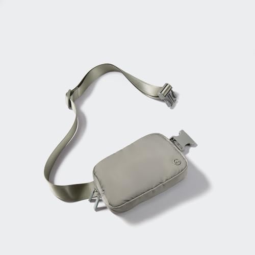 Image of Pander Two Way Zipper Fanny Pack Nylon Everywhere Belt Bag for Women, Water Repellent Waist Packs, Crossbody Bags with Adjustable Strap (Grey Sage).
