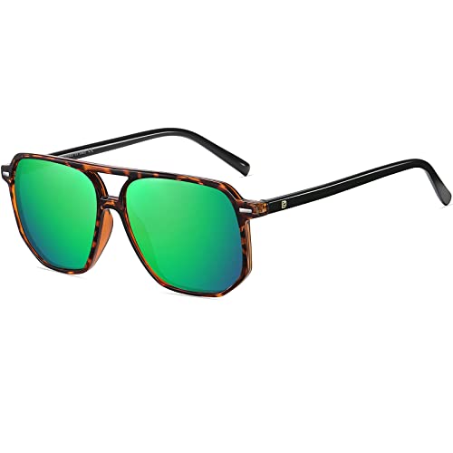 Duco Oversized Vintage Square Sunglasses For Women Men Retro Polarized Shades Lightweight Double Bridge Sun Glasses Dc3001 #TOP10