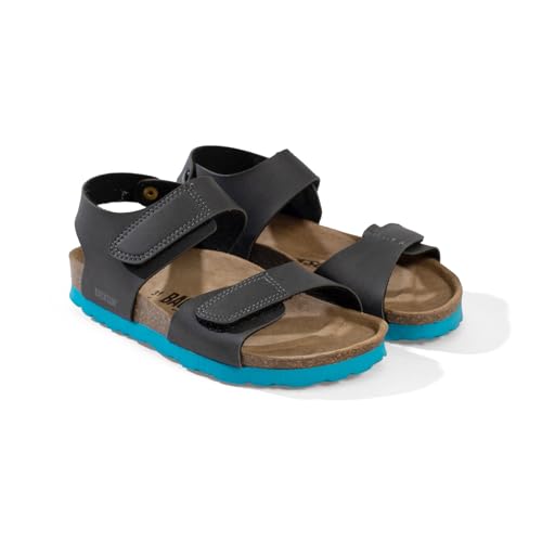 Sandales BANGKOK enfant avec brides velcro et semelle plate confortable