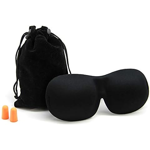 valneo Sleeping Mask with Ear Plugs and Velvet Bag - for a Sound Night's Sleep Cover