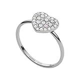 Hauptfarbe: Silber Fossil Damen-Damenring Edelstahl 50 Silber 32012542