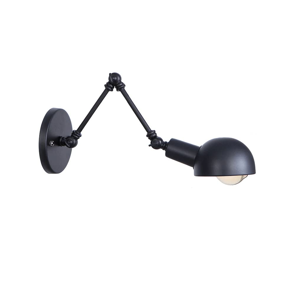FYZDLAOR Industrial Style Wrought Iron Long Arm Sconces,Hardwired Industrial Wall Sconce,for Kitchen Bedroom Doorwayaisle Stairs Corridor Balcony Restaurant Bar