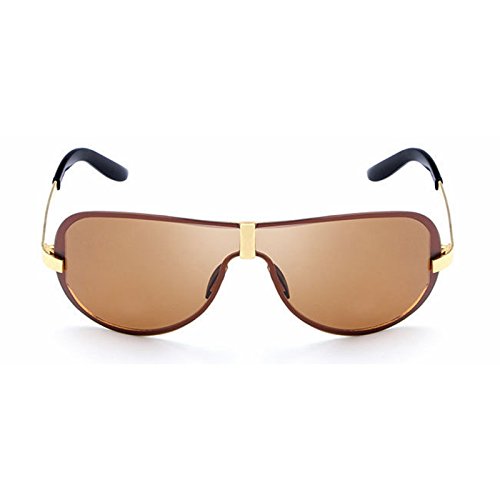 Preisvergleich Produktbild Dingziyue Casual Frameless Mode Sonnenbrille polarisierte Sonnenbrille-Männer Sonnenbrille-Gläser (Color : Brown Frame Brown Lens)