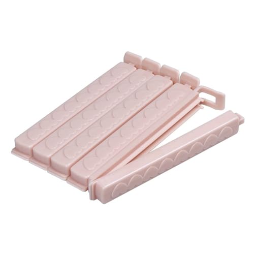 Cabilock 25PCS Portable Snack Bag Clips Food Sealing Clips Mini Plastic Food Bag Sealers Pink for Home Office Use Lightweight Easy to Store