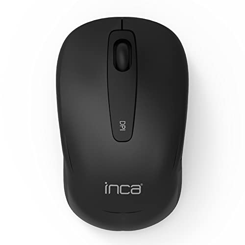 Inca Mouse Senza Fili Mouse Senza Fili 1600 Dpi (Nero)