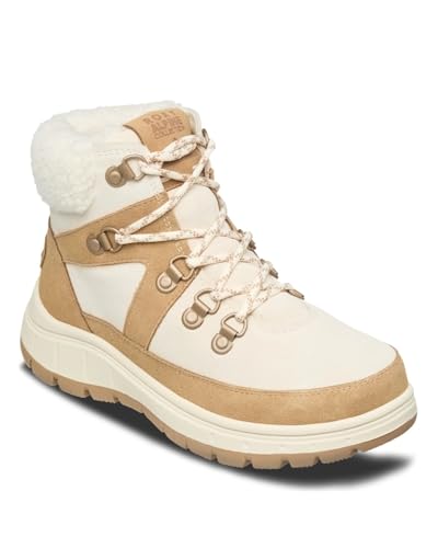 Bottine femme Roxy Alyah blanche et marron taille 42 pour l'hiver