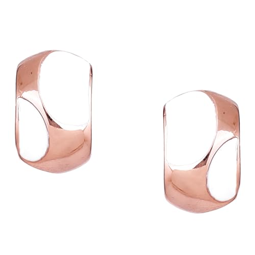 Estele Non-Precious Metal Collection 24Kt Rose Gold Plated White Enamel Pretty Stud Earrings For Women (Gold) (723/712) (B08CPRC9JH) Amazon Price History, Amazon Price Tracker