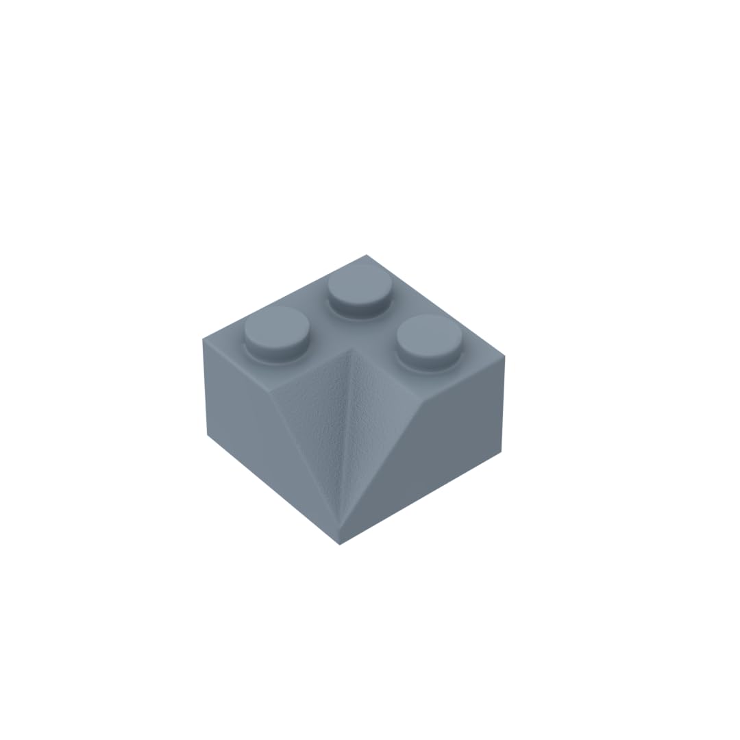 Gobricks 3046 Slope Brick 2x2 45° Sloped Concave Roof Tile 50 Pieces GDS-721 Compatible with Lego Building Blocks Color:Sand Blue 054