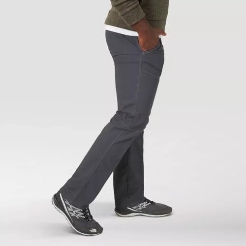 Wrangler Men's ATG Canvas Straight Fit Slim 5-Pocket Pants -4