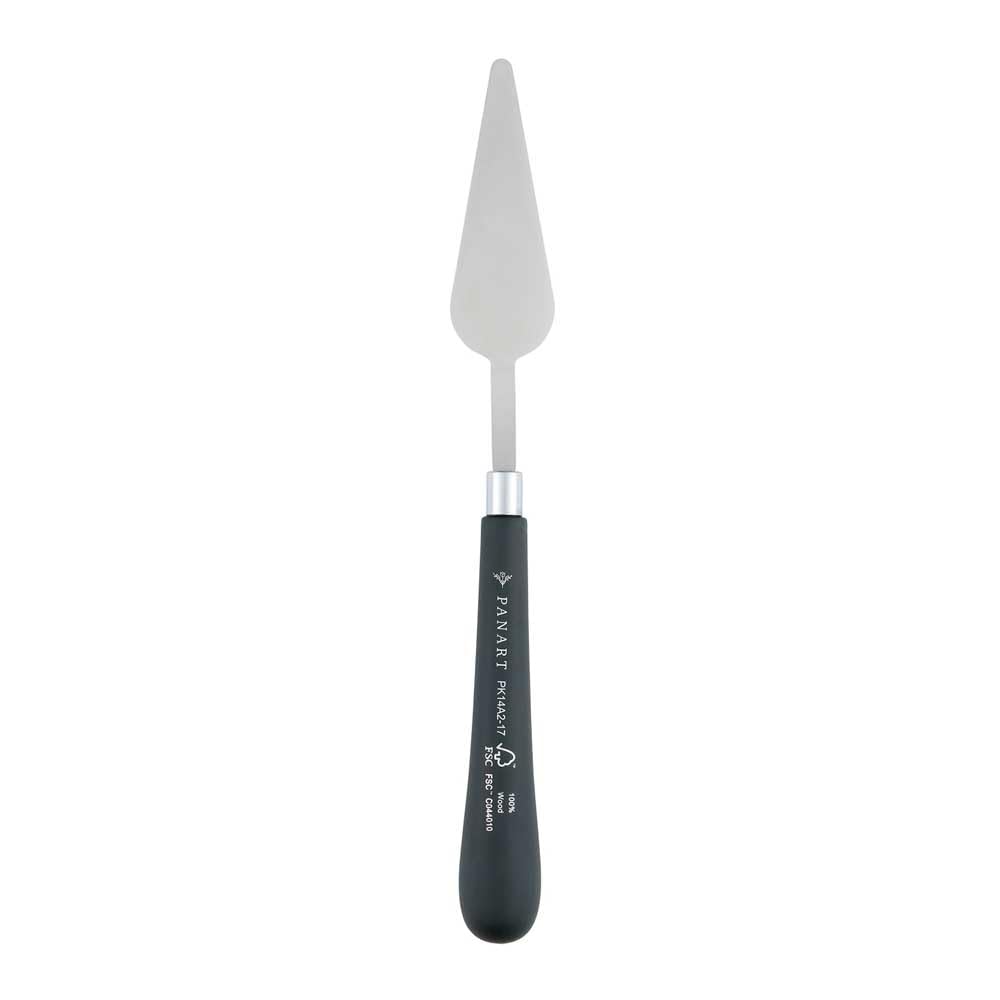 Cuchillo de pintura Pan Art con agarre suave gris para bellas artes