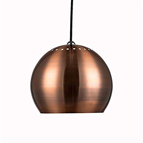 Lustre boule en métal de suspension au design industriel raffiné