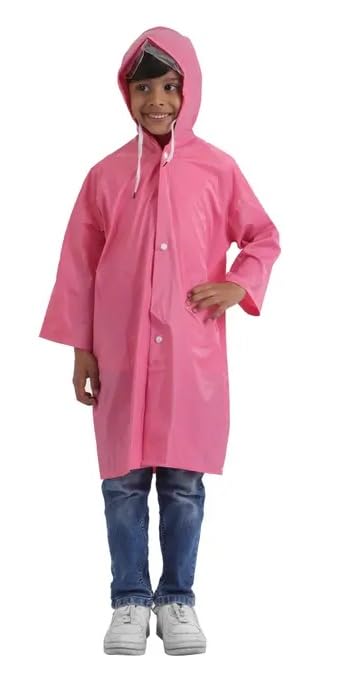 Image of WKLOUYHE Rainwear Boys Raincoat Hood Raincoat Kids Rain Suit Pack Of 01