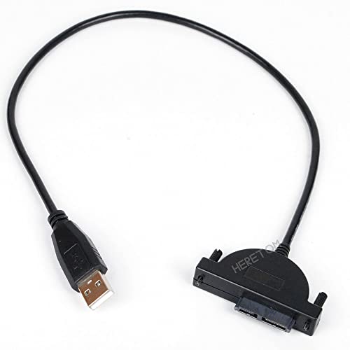 Adaptador USB 2.0 a Mini Sata II 7+6 13Pin para laptop